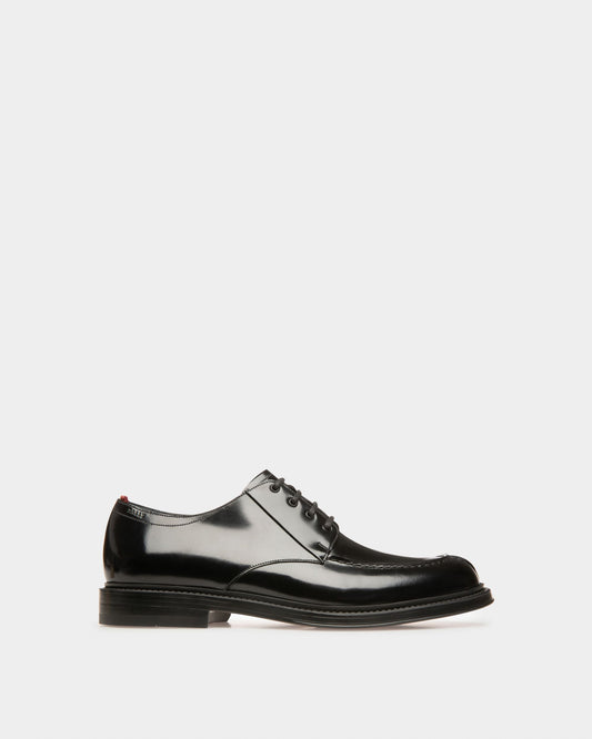 Nievro Leather Derbies In Black