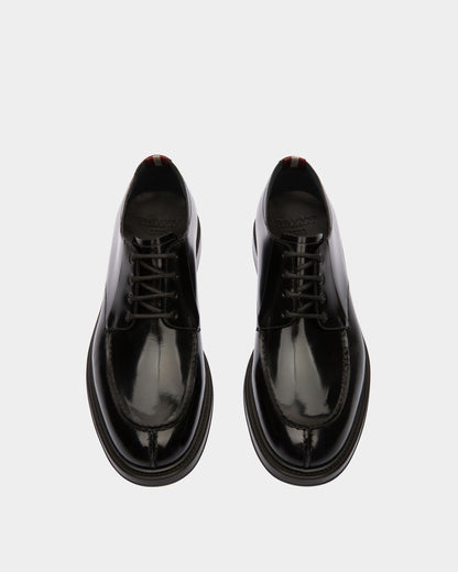 Nievro Leather Derbies In Black