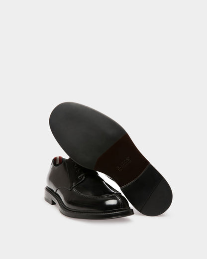 Nievro Leather Derbies In Black
