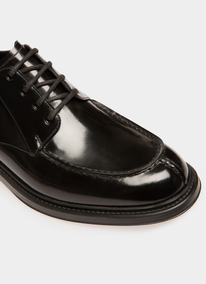 Nievro Leather Derbies In Black