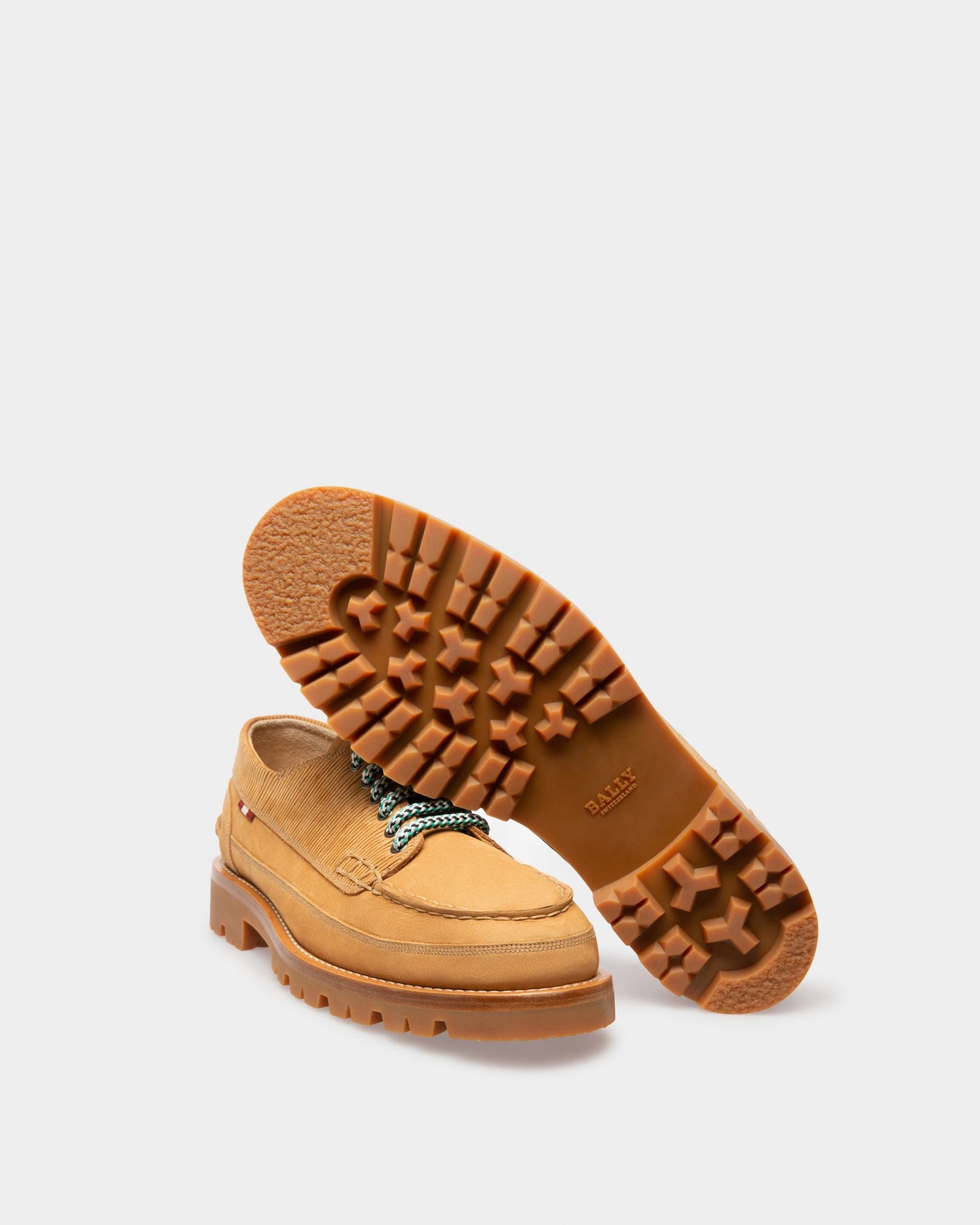 Tribus Leather Derbies In Tan