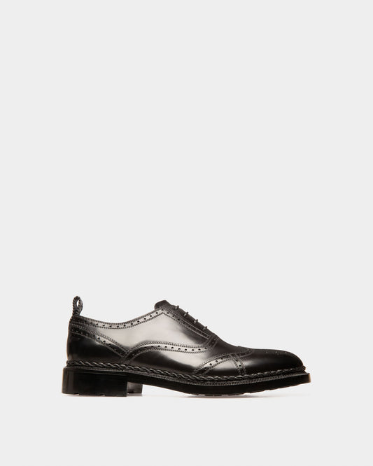 Oliver Leather Oxfords In Black