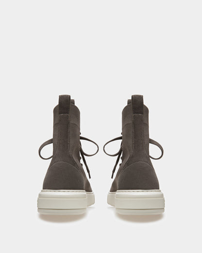 Mitys-T Leather Sneakers In Dark Mineral