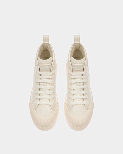 Maren Leather Sneakers In White
