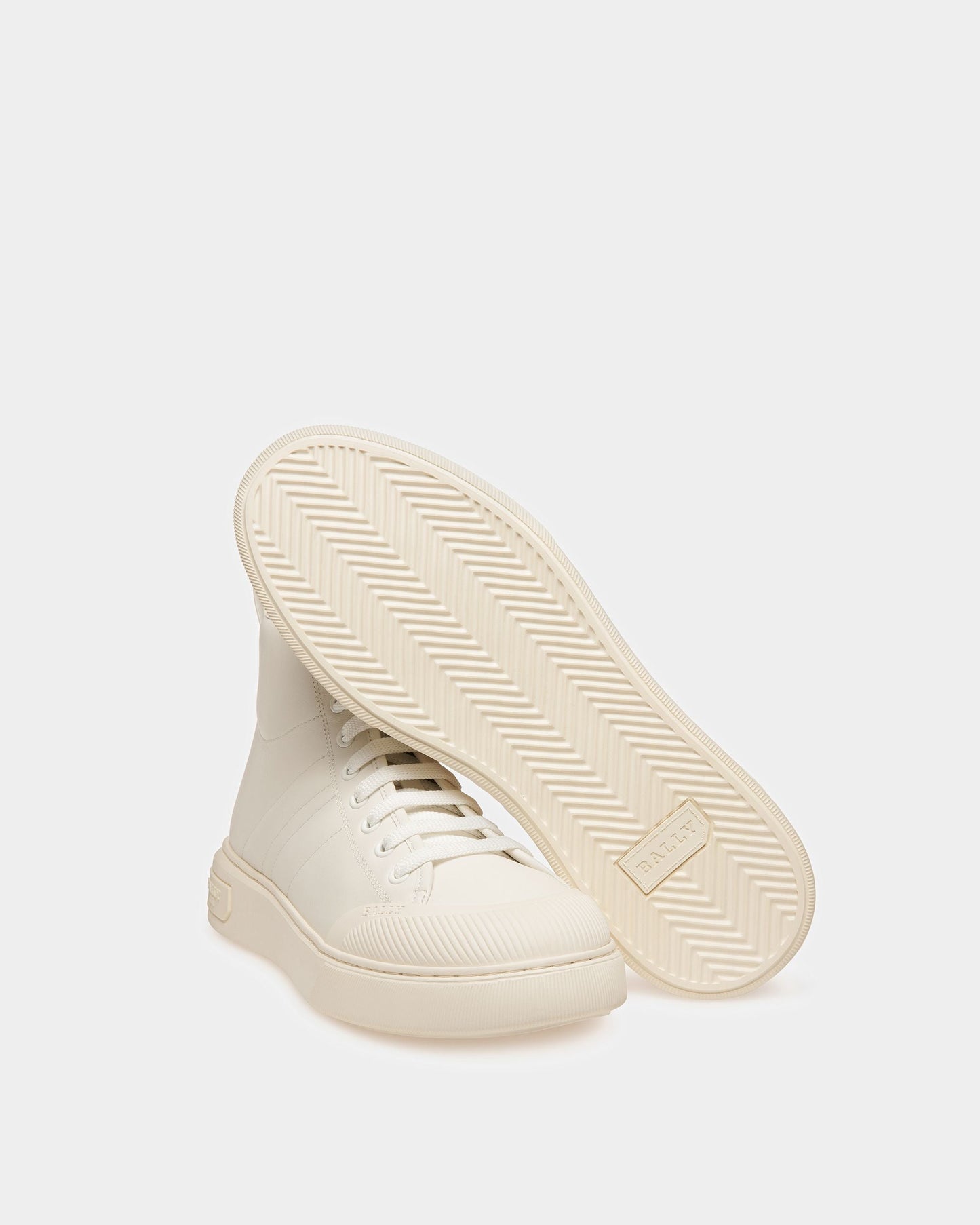 Maren Leather Sneakers In White