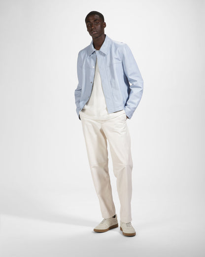 Weky Leather Sneakers In Dusty White