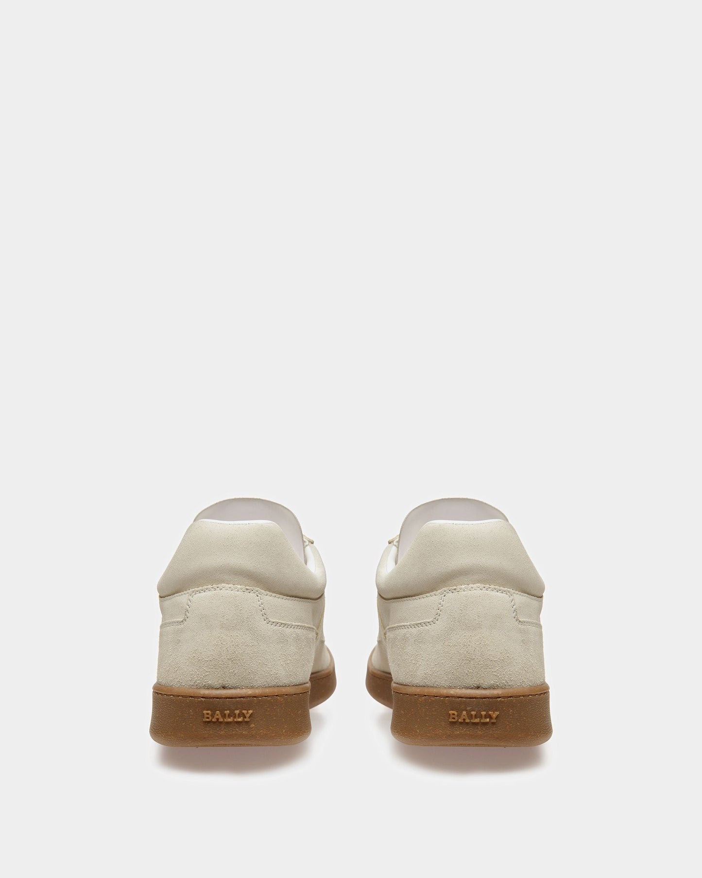 Weky Leather Sneakers In Dusty White