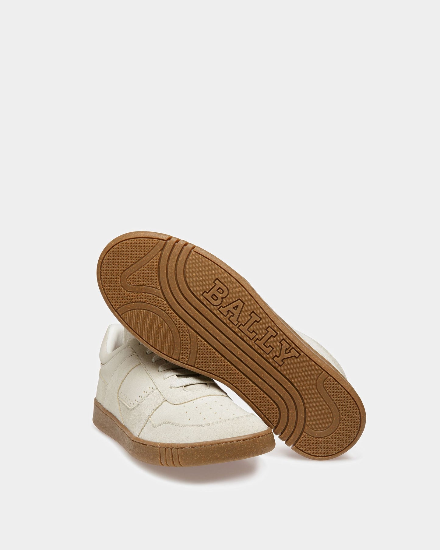 Weky Leather Sneakers In Dusty White