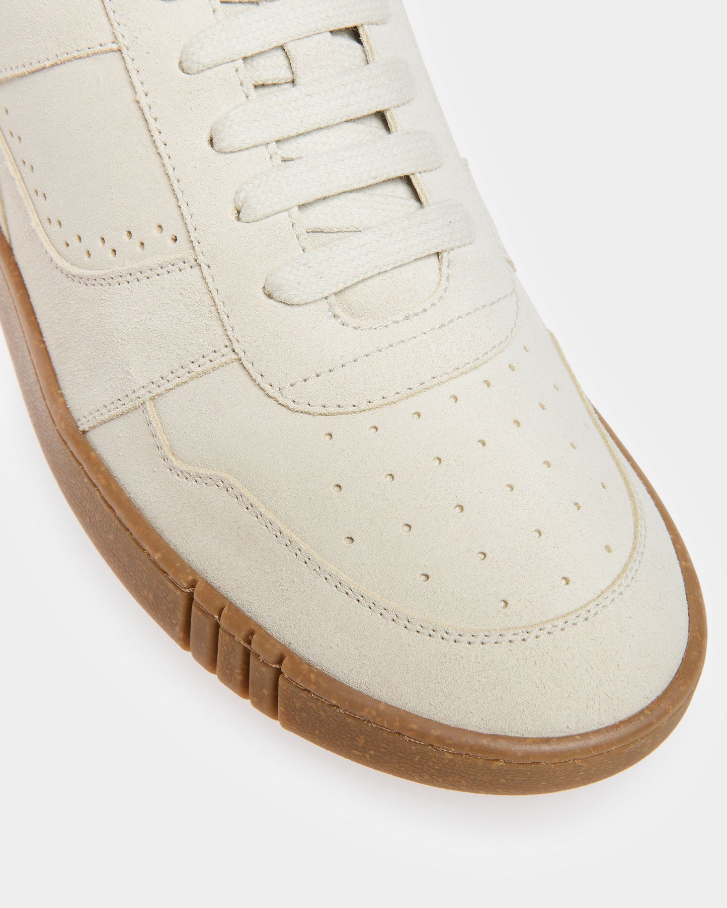 Weky Leather Sneakers In Dusty White