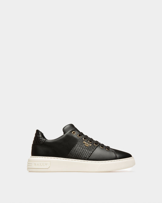 Mattye Leather Sneakers In Black