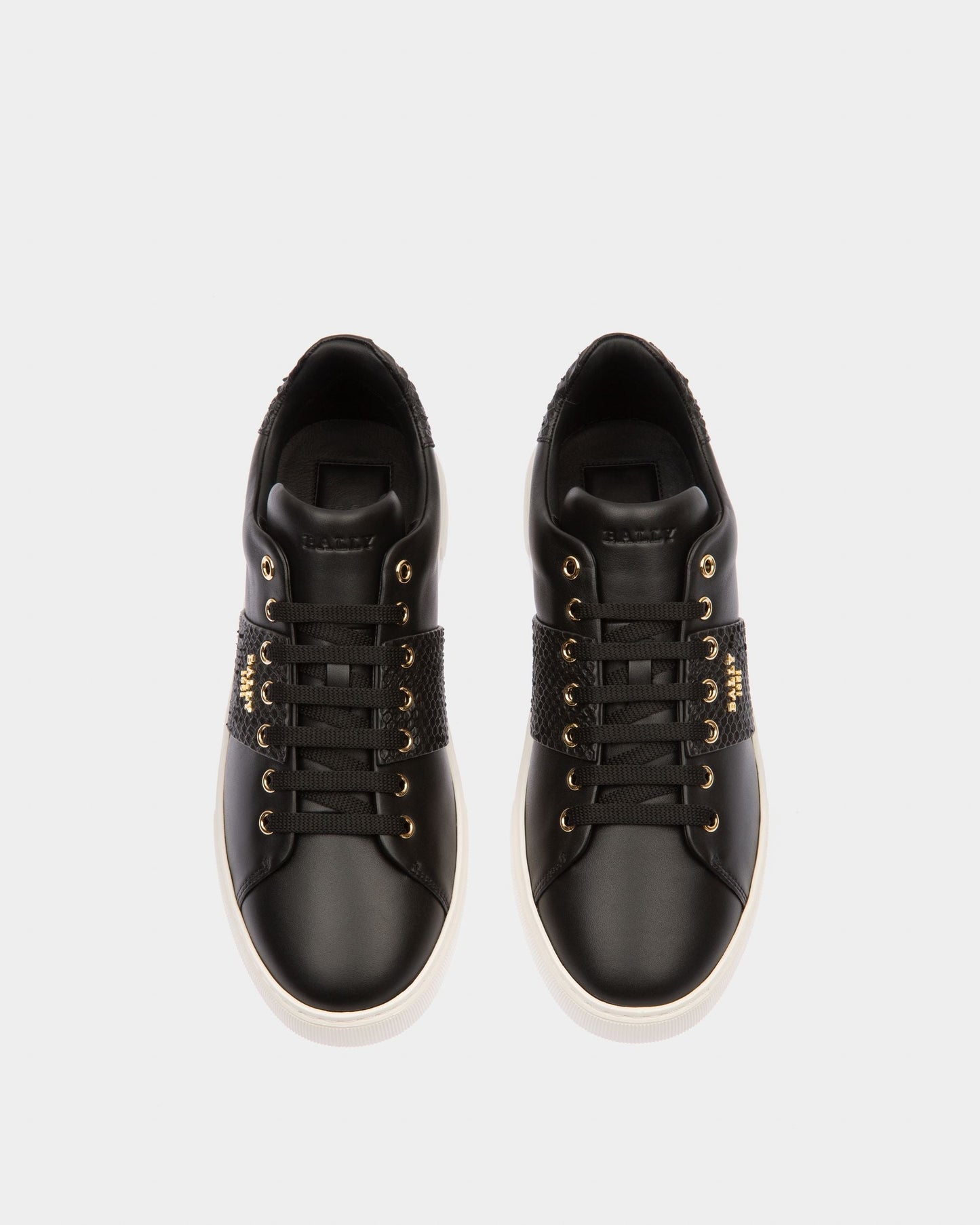 Mattye Leather Sneakers In Black