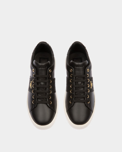 Mattye Leather Sneakers In Black