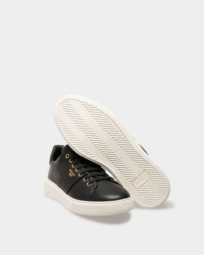 Mattye Leather Sneakers In Black