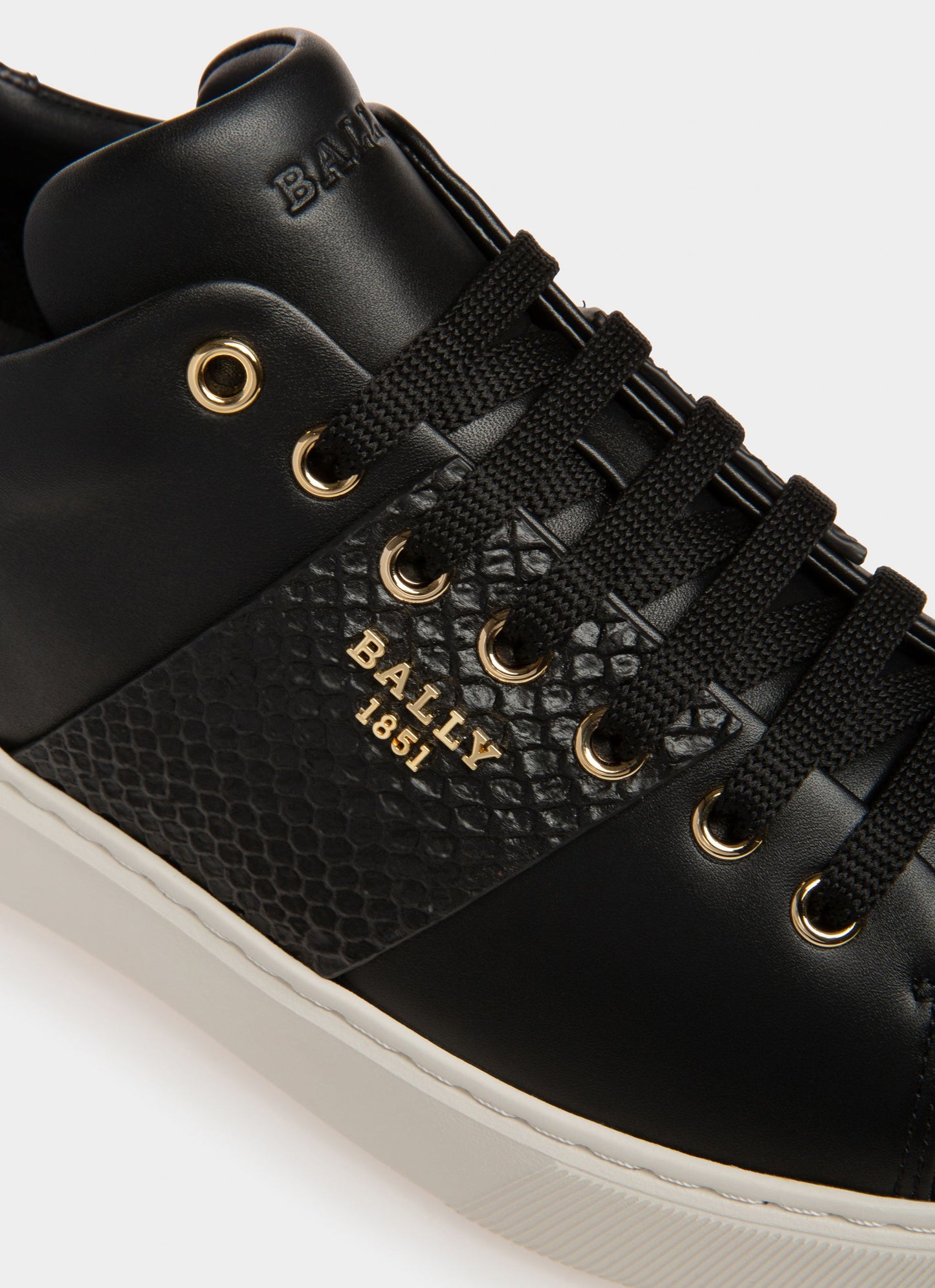 Mattye Leather Sneakers In Black