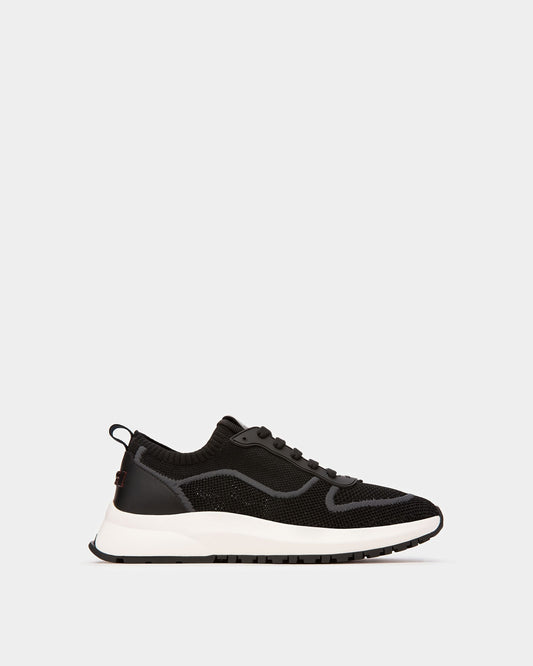 Davyn Mesh And Leather Sneakers In Black