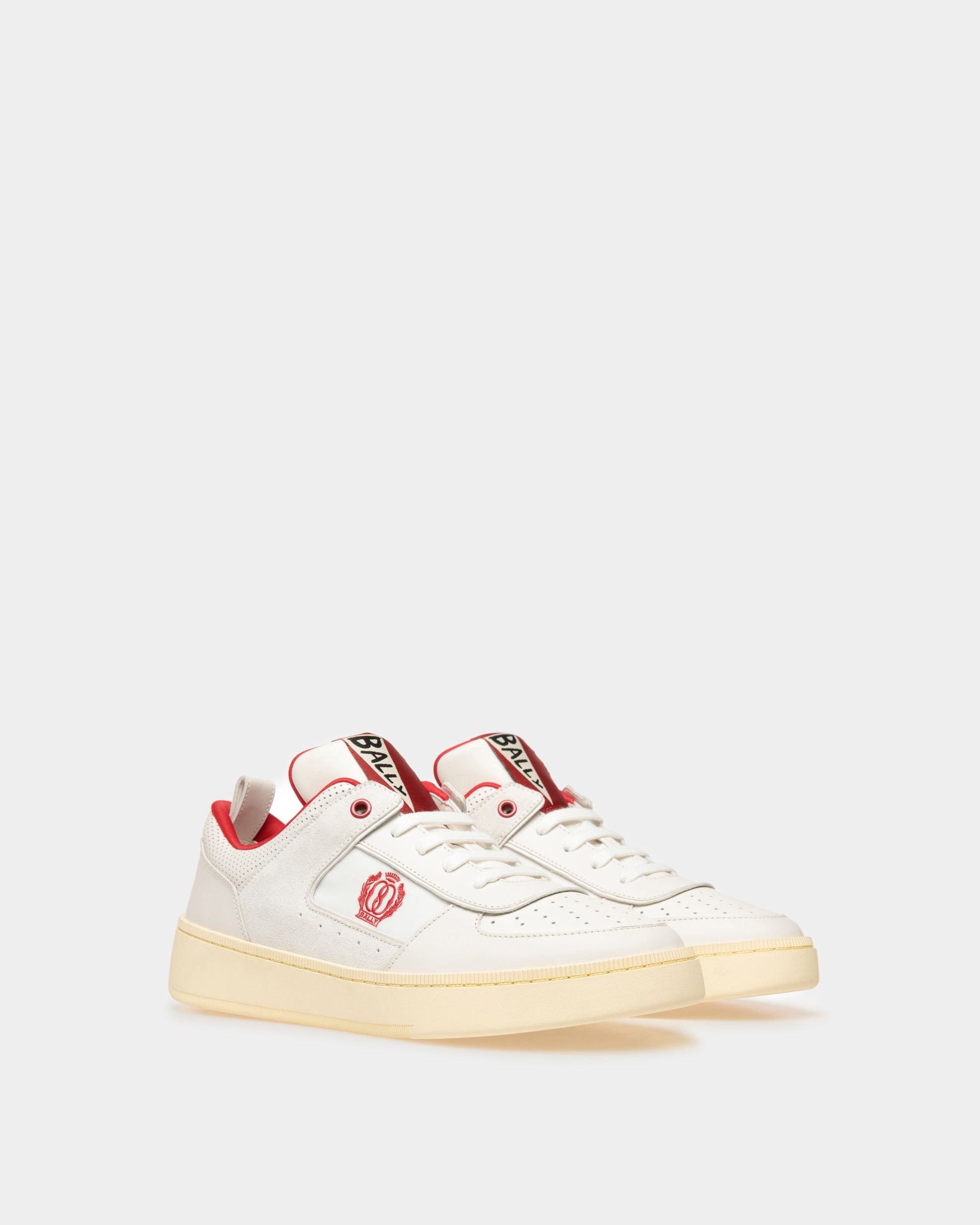 Riweira | Men's Sneakers | White Leather | Bally | Still Life 3/4 Front