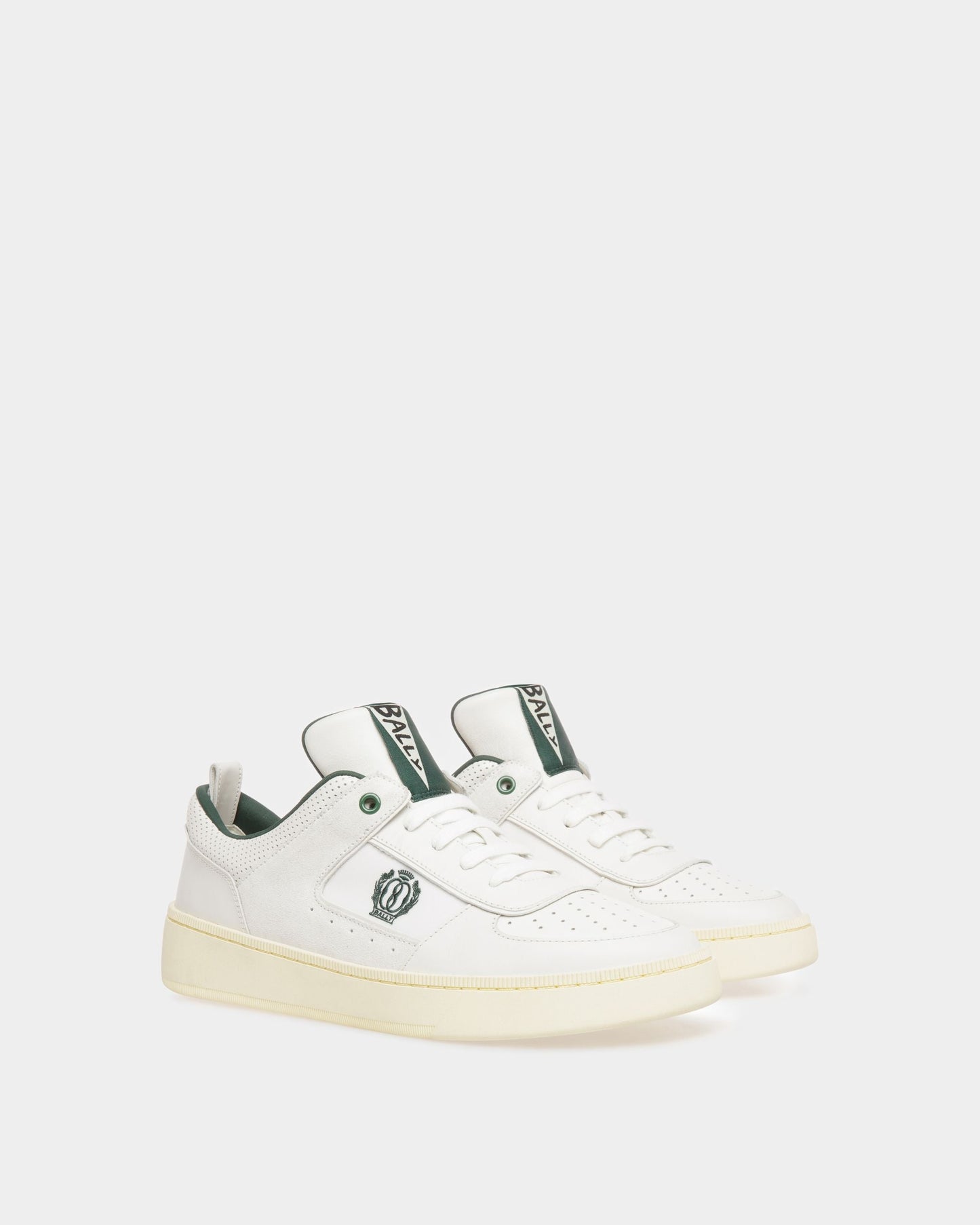 Riweira | Men's Sneakers | White Leather | Bally | Still Life 3/4 Front