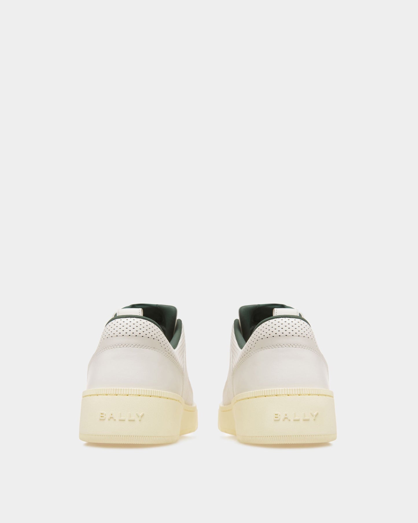 Riweira | Men's Sneakers | White Leather | Bally | Still Life 3/4 Back