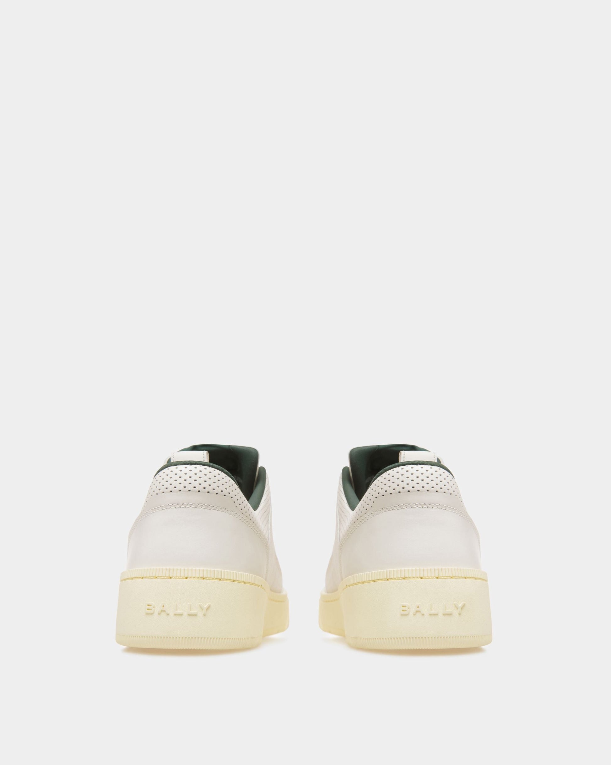 Riweira | Men's Sneakers | White Leather | Bally | Still Life 3/4 Back