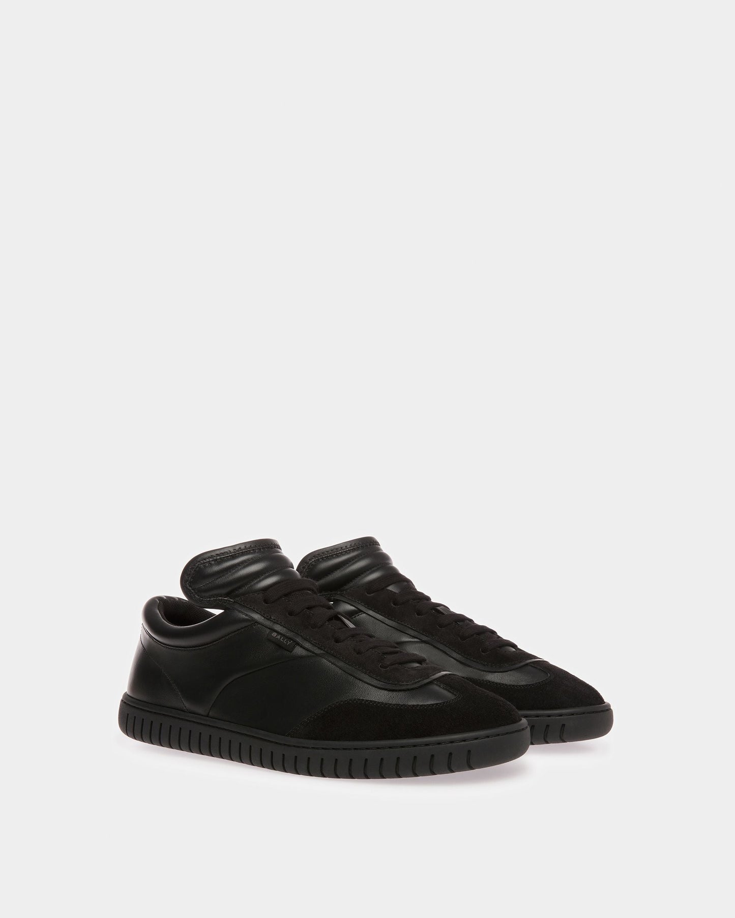 Parrel | Men's Sneakers | Black Leather | Bally | Still Life 3/4 Front