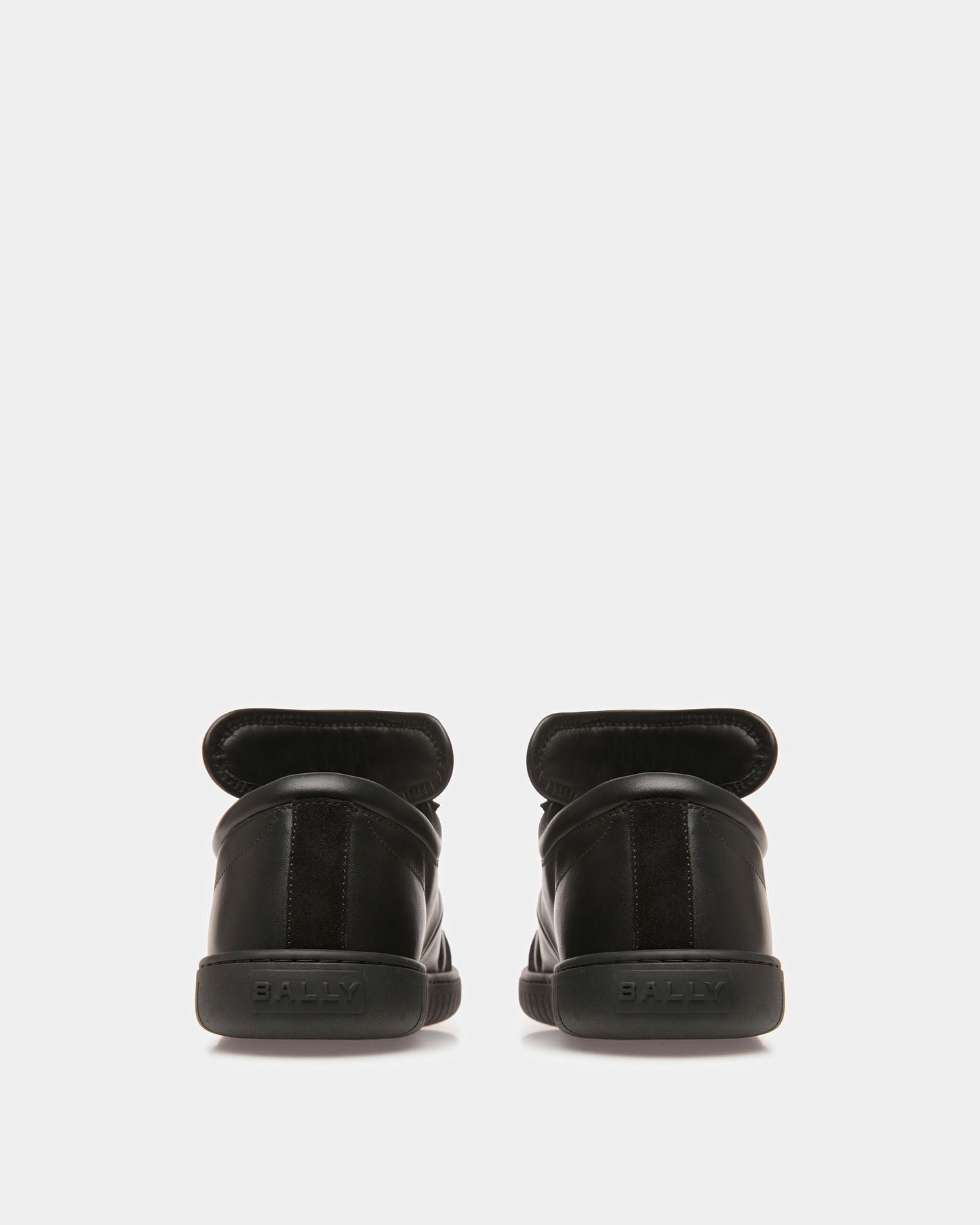 Parrel | Men's Sneakers | Black Leather | Bally | Still Life 3/4 Back