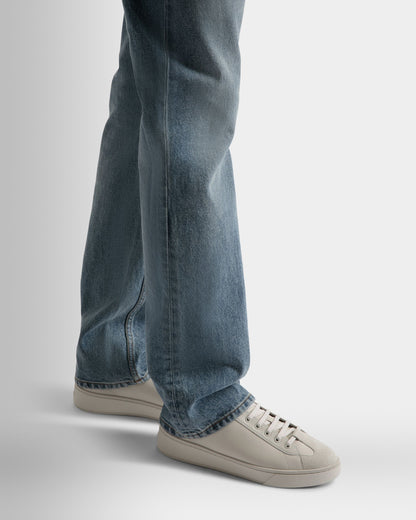 Raise Sneakers In Dusty White Leather