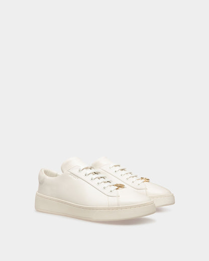 Ryver | Men's Sneakers | White Leather | Bally | Still Life 3/4 Front