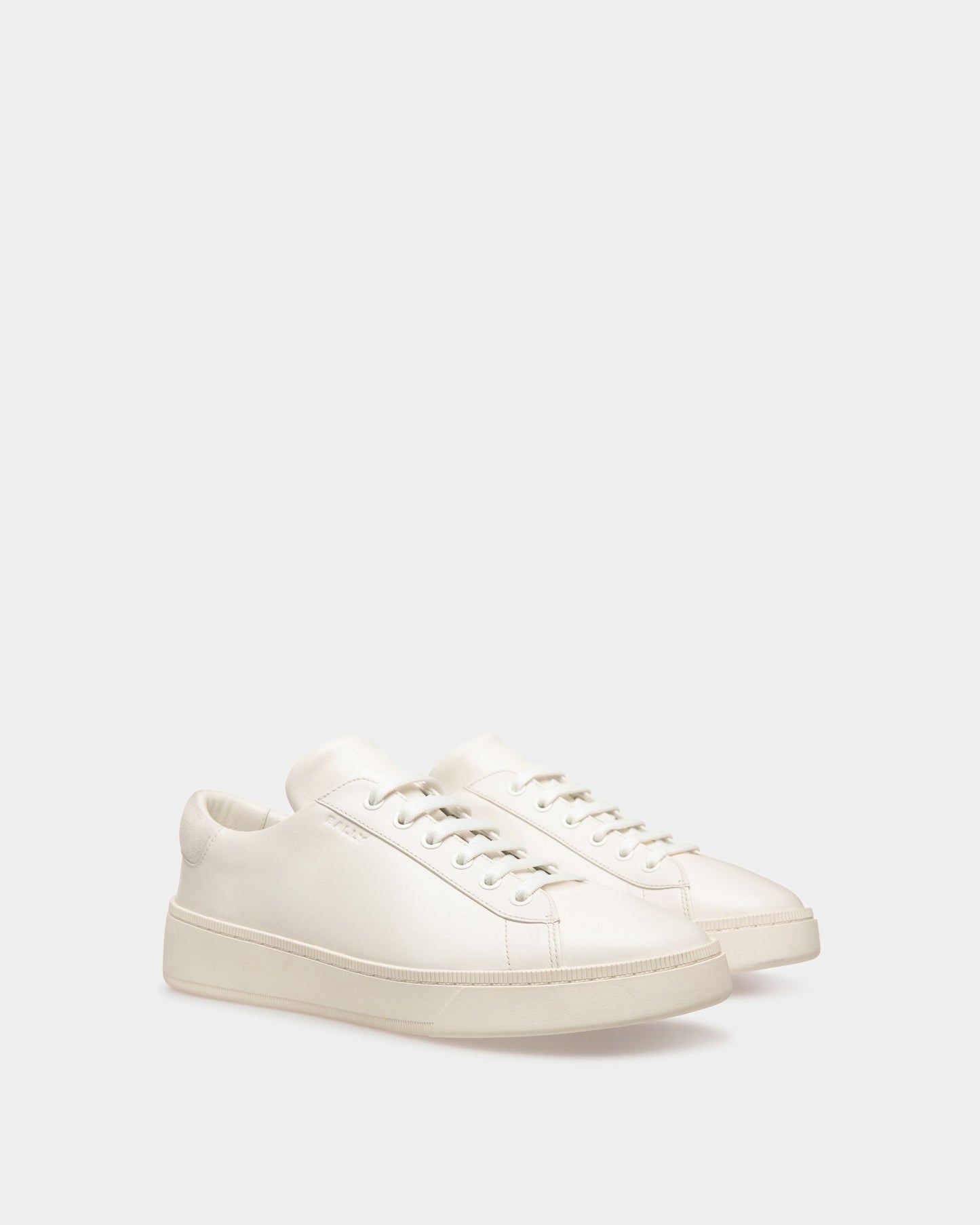 Ryver | Men's Sneakers | White Leather | Bally | Still Life 3/4 Back