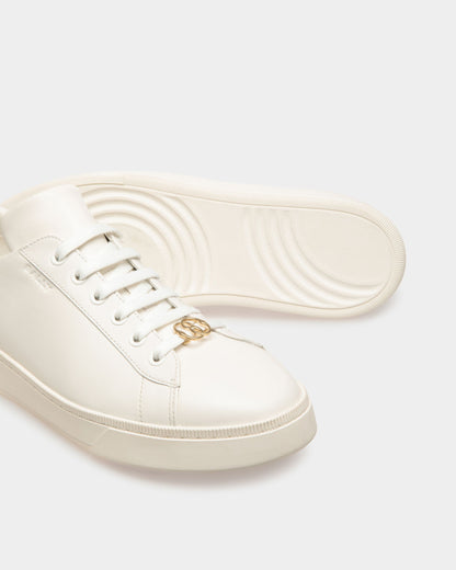 Ryver | Men's Sneakers | White Leather | Bally | Still Life Detail