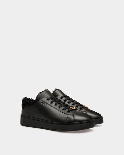 Ryver | Men's Sneakers | Black Leather | Bally | Still Life 3/4 Front