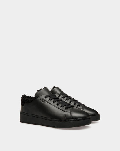 Ryver | Men's Sneakers | Black Leather | Bally | Still Life 3/4 Back