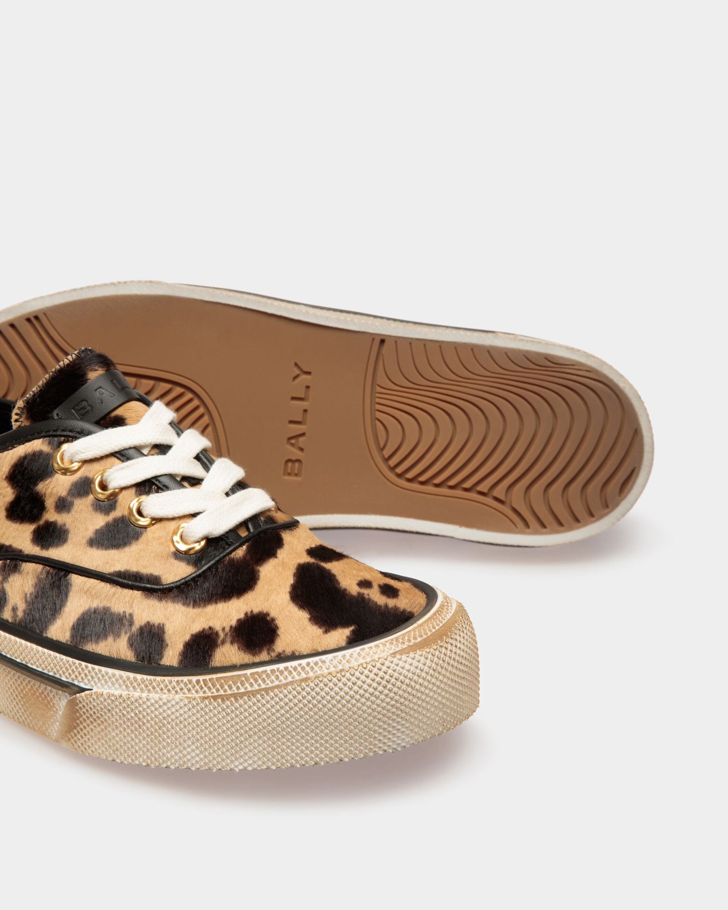 Lyder Sneakers In Brown Haircalf Leather