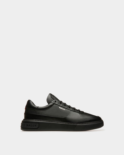 Manny Leather Sneakers In Black