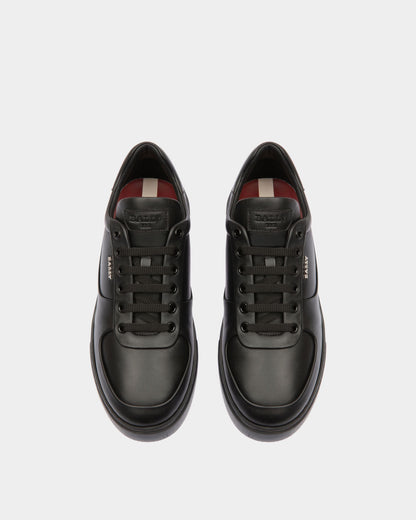 Manny Leather Sneakers In Black
