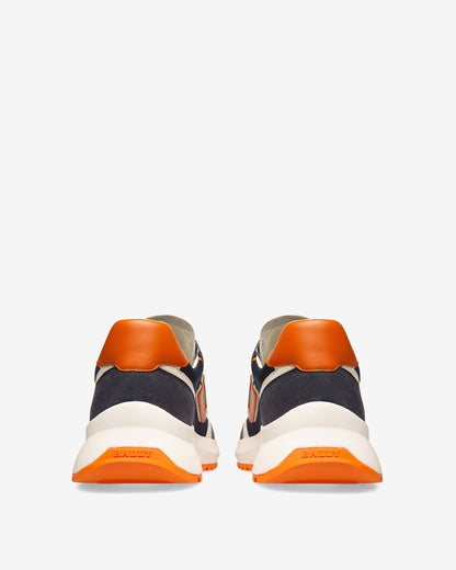 Demmy Mesh & Leather Sneakers In Navy & White