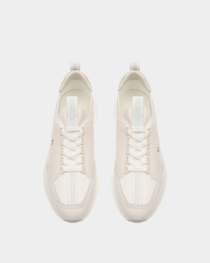 Deven Leather Sneakers In White