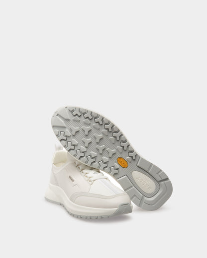 Deven Leather Sneakers In White