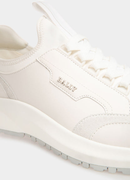 Deven Leather Sneakers In White