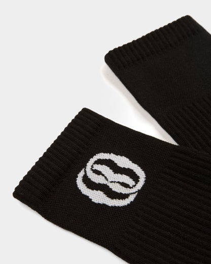 Emblem Socks In Black Cotton