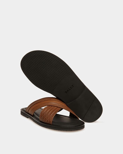 Jabil Leather Sandals In Sage