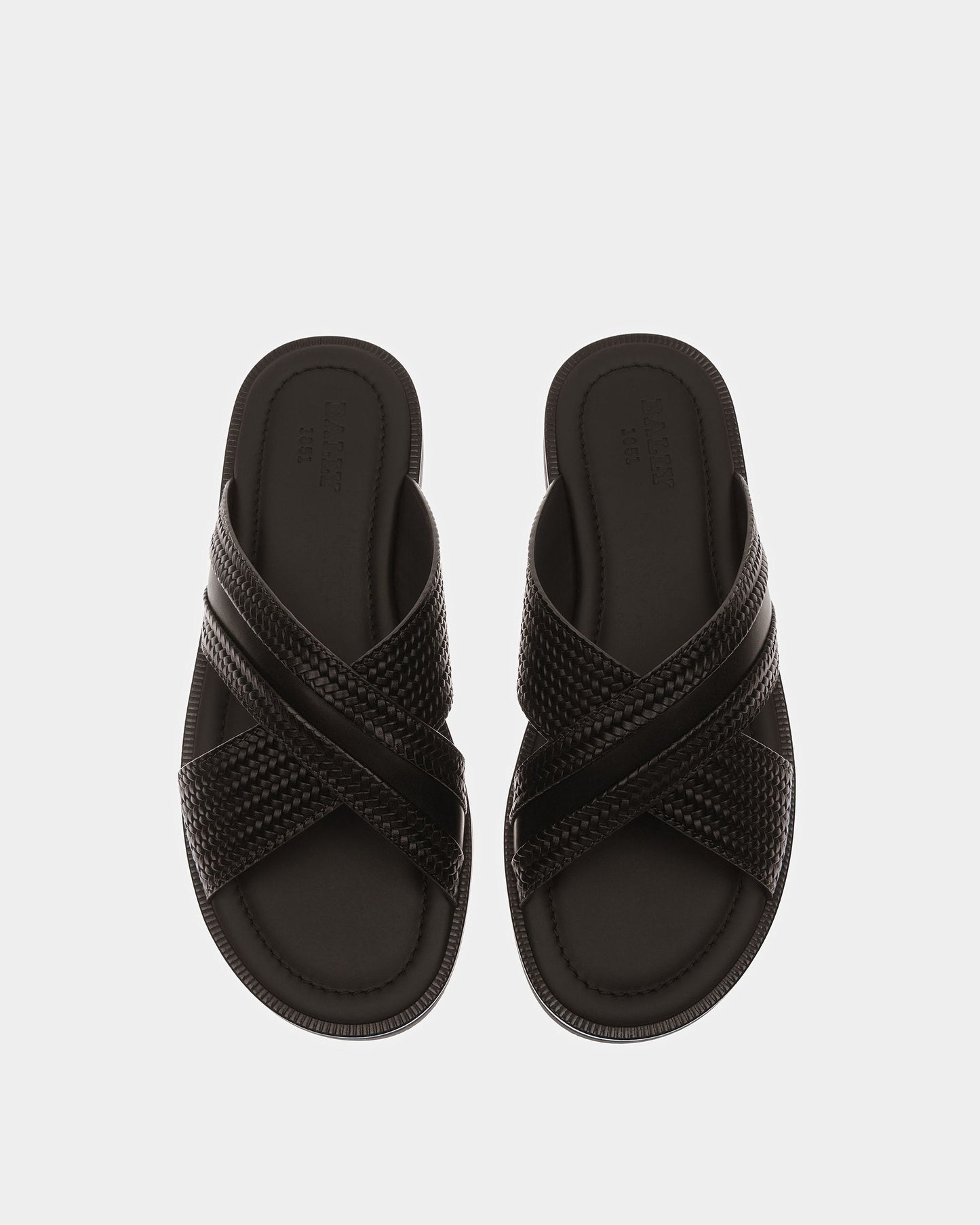 Jabil Leather Sandals In Black
