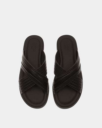 Jabil Leather Sandals In Black