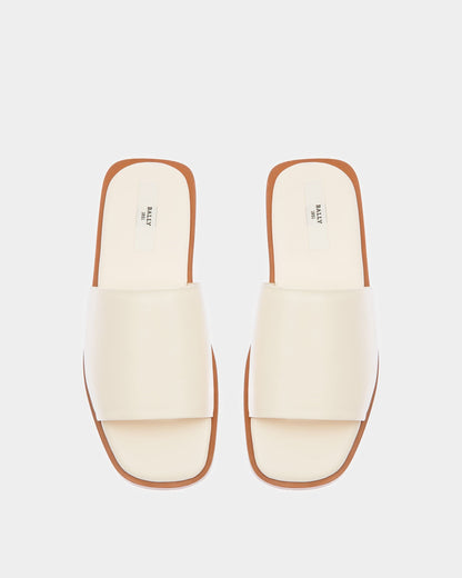 Sabian Leather Sandals In Bone