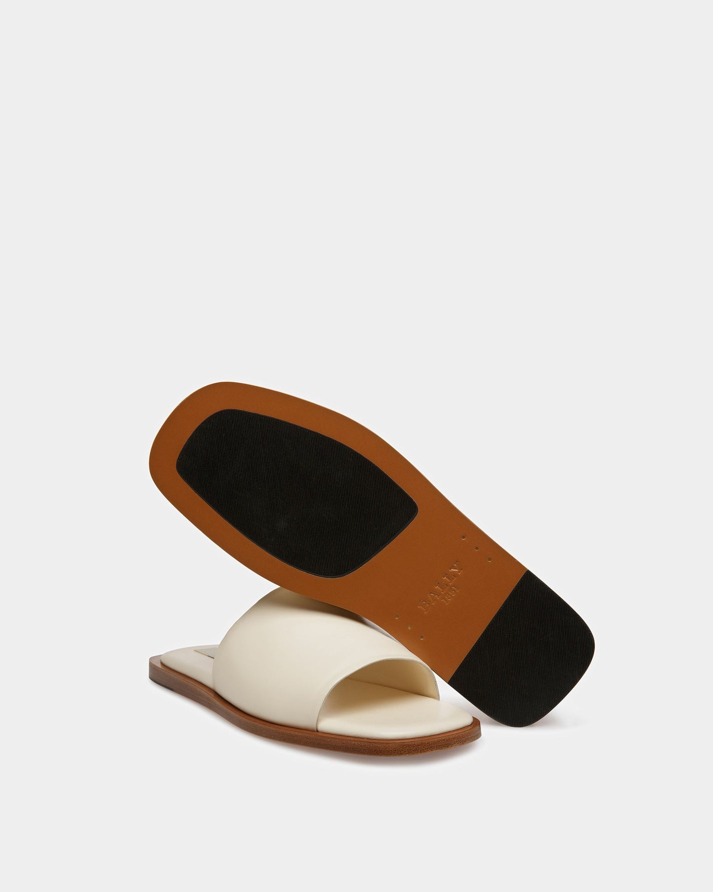 Sabian Leather Sandals In Bone