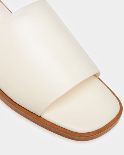 Sabian Leather Sandals In Bone