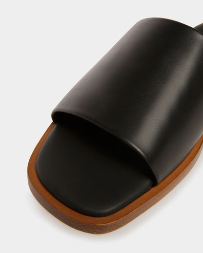 Sabian Leather Sandals In Black