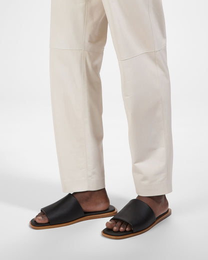 Sabian Leather Sandals In Black