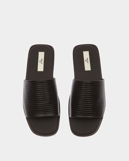 Sabian Leather Sandals In Black