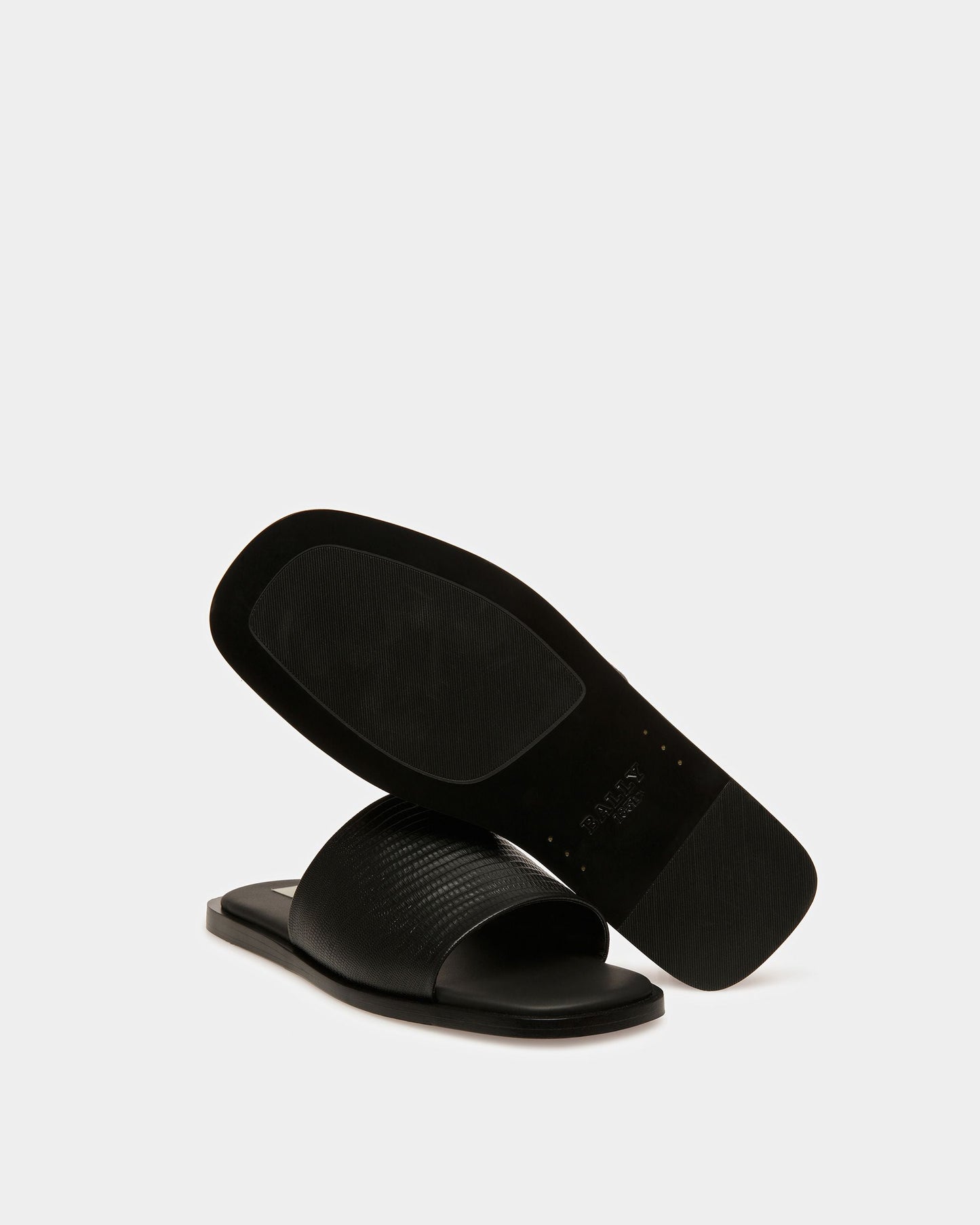 Sabian Leather Sandals In Black