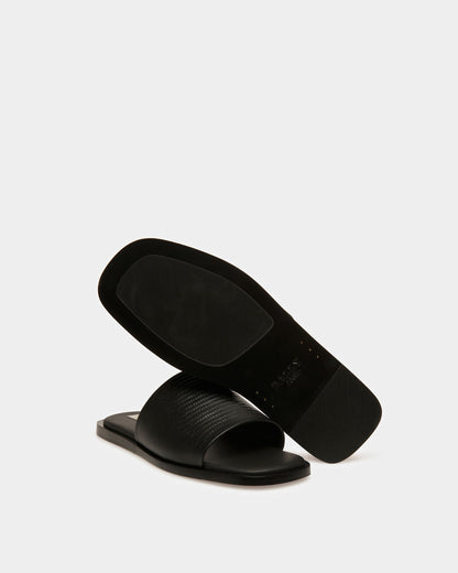 Sabian Leather Sandals In Black